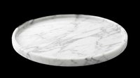 Marble round tray with veining pattern, isolated on transparent background. Perfect for product photography, home decor designs, t-shirt graphics, sublimation projects, print-on-demand products, and digital design elements.