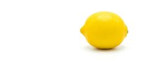 Fresh yellow lemon fruit isolated on white background for healthy cooking, citrus recipes, natural vitamin C supplement and organic food design.