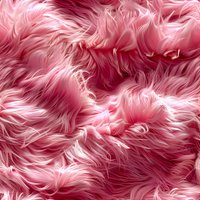 Luxurious pink fur texture with soft, flowing strands creating an elegant abstract pattern. Seamless design for fashion, textile and interior applications.
