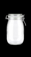 Glass jar with wire bail clip lid, isolated on transparent background, ready for sticker, clipart, print on demand, sublimation, and t-shirt design use.