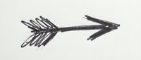 Mascara brush stroke with feathered bristles on white background, isolated for design use on packaging, beauty products, cosmetics advertising, and promotional materials.
