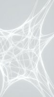 Abstract white flowing lines creating organic web pattern on light gray background for modern digital design projects.