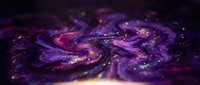 Abstract cosmic swirl with purple and pink nebula colors featuring sparkling stars and galactic dust patterns for space-themed designs and backgrounds.