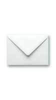 White blank envelope isolated on white background, sealed and ready for mailing, letter, invitation or greeting card mockup.