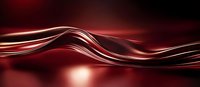Elegant flowing red silk waves create dynamic movement against dark background with soft illumination, luxury abstract design for cosmetic advertising.