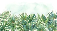 Young woman with medium skin tone, wearing casual summer attire, holding tropical green leaves and foliage. Isolated botanical elements on transparent background, ready for design projects, web graphics, and creative compositions.