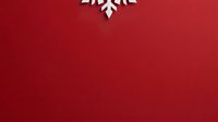 Minimalist white snowflake ornament on deep red background, offering ample copy space for holiday greeting cards, festive invitations, and seasonal marketing materials.