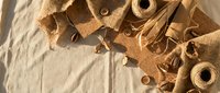 Handmade pasta tagliatelle noodles with flour on rustic surface. Fresh Italian egg pasta preparation for cooking authentic homemade meals and culinary projects.