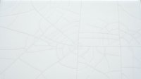 White geometric line art pattern with intersecting shapes and angular designs on clean background for modern decor and textile applications.