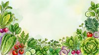Fresh organic vegetables and herbs arranged on light background with copy space for culinary, recipe, and healthy eating content.