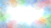 Colorful gradient background with flowing wave patterns and white center space for text or design elements.