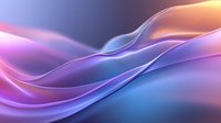 Smooth flowing waves in vibrant purple, pink and blue colors create dynamic abstract background with soft gradient transitions and elegant curves.
