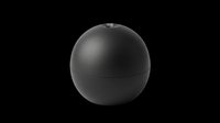 Smooth black sphere isolated on transparent background, ready for design use in t-shirts, clipart, stickers, print-on-demand products, sublimation, and digital graphics.