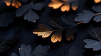Dramatic backlit autumn leaf with golden sunlight shining through delicate veins against dark background, creating moody natural contrast and ethereal glow.