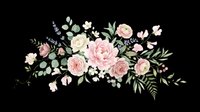 Soft pink roses and greenery bouquet isolated on transparent background, ready for wedding invitations, stickers, T-shirts, sublimation, and print on demand designs.