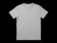 Blank gray t-shirt isolated on transparent background, ready for custom design, sublimation, print-on-demand, and apparel projects. Versatile clothing mockup for t-shirt design applications.