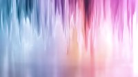 Ethereal abstract background with flowing vertical brushstrokes in soft pastel colors of blue, purple and pink creating dreamy atmospheric effect for creative designs.