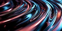 Abstract flowing metallic waves with red and blue gradient colors creating dynamic motion blur effect for modern digital backgrounds and futuristic design projects.