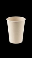 Blank kraft paper cup isolated on transparent background, ready for branding, mockups, print-on-demand products, packaging design, and commercial use applications.