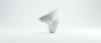 Modern white sculptural form with smooth curved surfaces and organic flowing lines against neutral background for contemporary design projects.