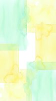 Abstract watercolor geometric composition with soft green and yellow rectangular blocks creating modern minimalist pattern for contemporary design projects.