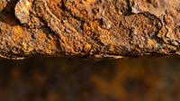Close-up of textured rocky cliff face with warm golden-brown tones reflecting in still water below, suitable for nature backgrounds and geological content.