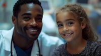 African American father and mixed race daughter sharing tender moment together, expressing joy and genuine connection through warm smiles and close bonding.