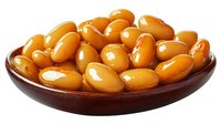 Fresh kumquats in wooden bowl isolated on white background. Bright orange citrus fruits with glossy skin arranged in rustic serving dish.