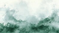 Soft green watercolor wash background with splashes and texture, blending dark and light tones for elegant design use.