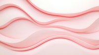 Soft pink wavy lines creating abstract flowing pattern on white background, gentle curves forming dynamic movement and layered design for modern backgrounds.