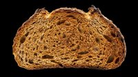 Sliced whole wheat bread with visible texture and air pockets, isolated on transparent background. Ready for design use on t-shirts, clipart, stickers, print-on-demand products, and sublimation projects.