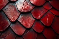 Red dragon-like scales in overlapping pattern with dark shadows and textured surface creating mysterious fantasy background effect.