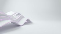 Abstract flowing waves in soft lavender and white tones create a modern, minimalist composition. Isolated on clean background, suitable for contemporary design projects.