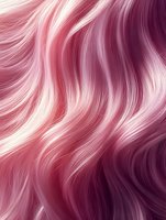 Flowing waves of pink and purple hair create dynamic movement with light and dark gradient transitions, suitable for beauty and fashion designs.