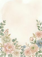 Watercolor floral frame with peonies, roses, and eucalyptus on cream background. Isolated botanical border design for wedding invitations, greeting cards, and stationery projects.