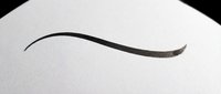Elegant black ink brush stroke swoosh isolated on transparent background, ready for T-shirt design, stickers, clipart, sublimation, and print on demand projects.