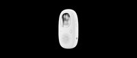 Compact white portable speaker isolated on transparent background, ready for T-shirt design, stickers, clipart, print on demand, and sublimation projects.