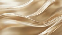 Smooth golden silk fabric with flowing waves and luxurious texture for elegant backgrounds and premium design projects.