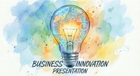 Light bulb with colorful watercolor splash background symbolizing creativity and innovation for business presentations and marketing materials.