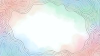 Abstract topographic contour lines frame with pastel gradient colors creating modern geometric border design for presentations and layouts.