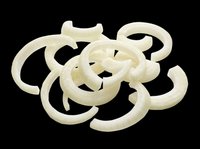 Sliced onion rings isolated on transparent background, ready for culinary design, food packaging, recipe graphics, cooking blogs, restaurant menus, and print-on-demand products.