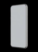 Modern smartphone with blank screen isolated on transparent background, ready for app mockups, UI design, marketing materials, and digital product presentations.