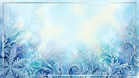 Frozen winter landscape with crystalline ice formations and delicate frost patterns creating an ethereal seasonal background for holiday designs and winter-themed projects.