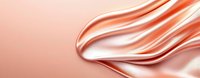 Luxurious flowing silk fabric in coral pink and white creates elegant waves and folds against soft background, abstract minimalist design for fashion and luxury concepts.