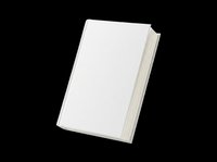 Blank hardcover book mockup isolated on transparent background, ready for T-shirt designs, stickers, print on demand, clipart, and sublimation projects.