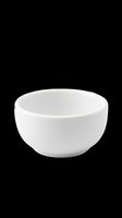 White ceramic bowl isolated on transparent background, ready for design use on t-shirts, clipart, stickers, print-on-demand products, and sublimation projects.