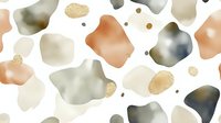 Watercolor abstract shapes and gold glitter accents on white background, seamless pattern tiles for wallpaper, fabric, and design projects.