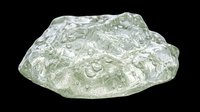 Rough transparent crystal rock with glossy surface and air bubbles, isolated on transparent background, ready for stickers, t-shirt design, and print on demand.