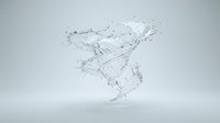 Water splash frozen in dynamic motion against neutral background, isolated and ready for design projects, advertising, and digital compositing applications.