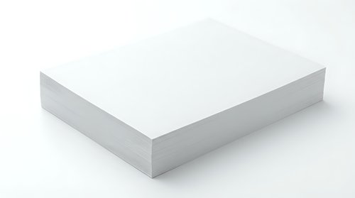 White rectangular block or platform isolated on white background for product display and presentation purposes.